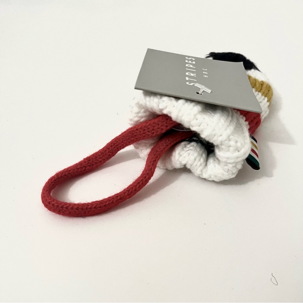 HBC Stripes Knit Mitten Ornament | Hudson’s Bay Iconic Collection NWT - Picture 3 of 3